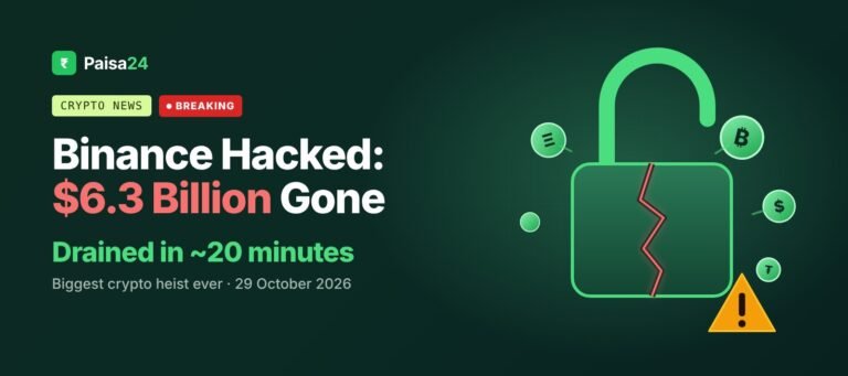 Binance hacked: $6.3 billion drained in about 20 minutes, biggest crypto heist ever – Paisa24