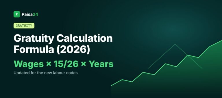 Gratuity calculation formula last wages times 15/26 times years of service