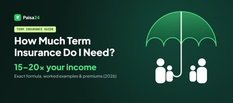 How much term insurance do I need – Paisa24 guide