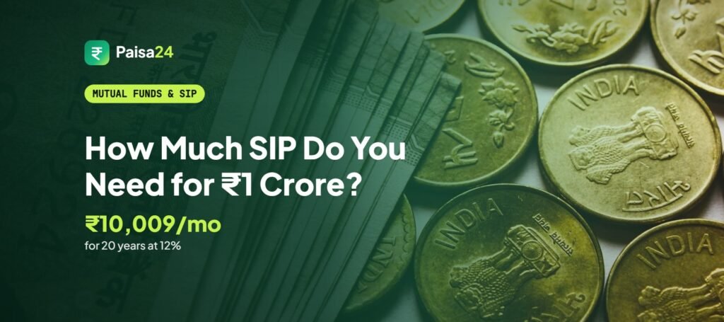 How Much SIP Do You Need for ₹1 Crore? – Indian rupee coins and banknotes