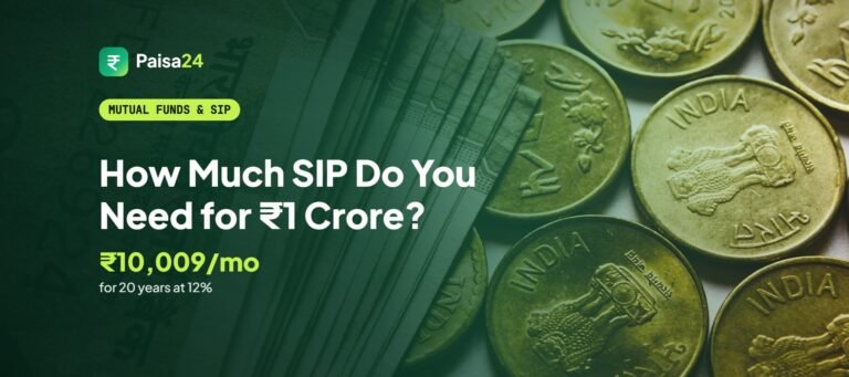How Much SIP Do You Need for ₹1 Crore? – Indian rupee coins and banknotes